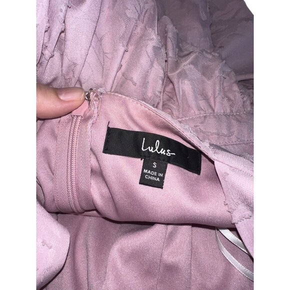 Lulus Love and Beyond Mauve Pink Burnout Floral Maxi Dress Sz S Boho Wedding - Picture 4 of 7